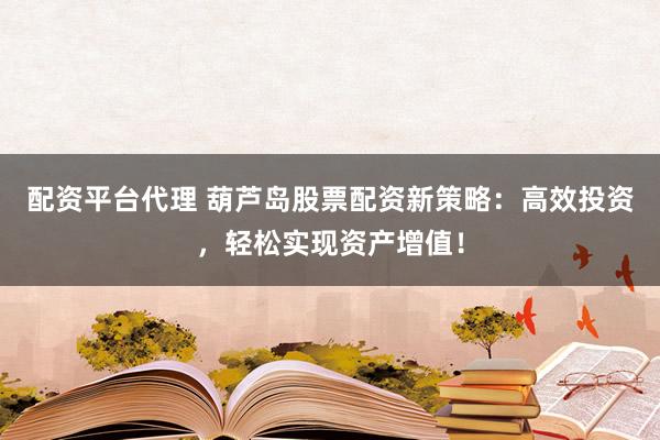 配资平台代理 葫芦岛股票配资新策略：高效投资，轻松实现资产增值！