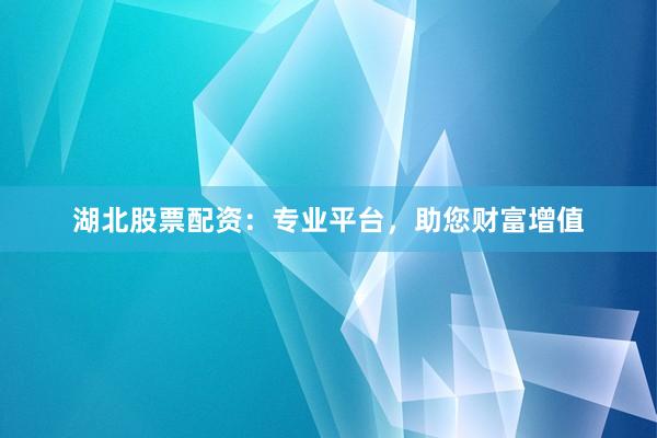 湖北股票配资：专业平台，助您财富增值