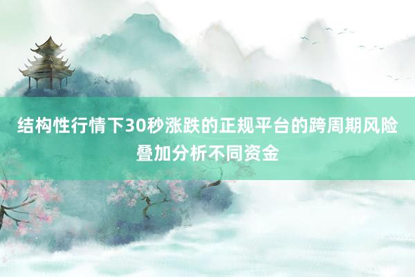 结构性行情下30秒涨跌的正规平台的跨周期风险叠加分析不同资金
