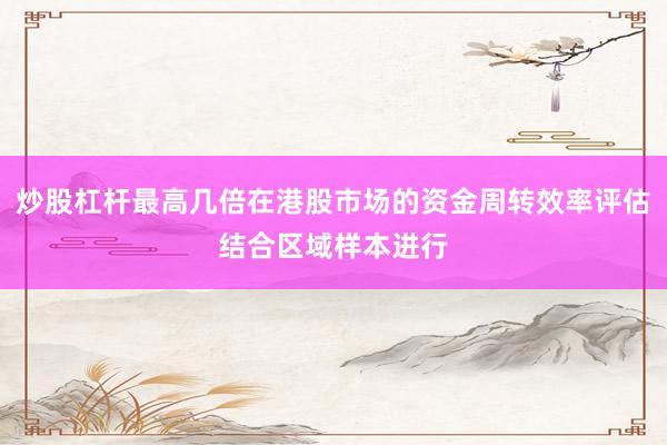 炒股杠杆最高几倍在港股市场的资金周转效率评估结合区域样本进行